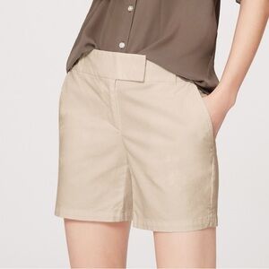 LOFT the Riviera Cream Shorts